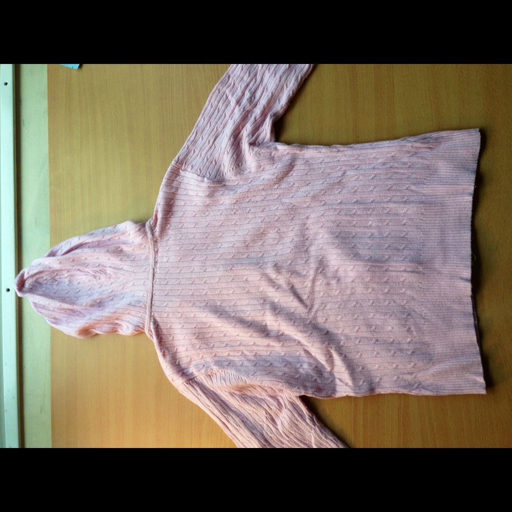 Pink Cable Knit Zip-Up Sweater - Copper Key - Picture 2 of 6